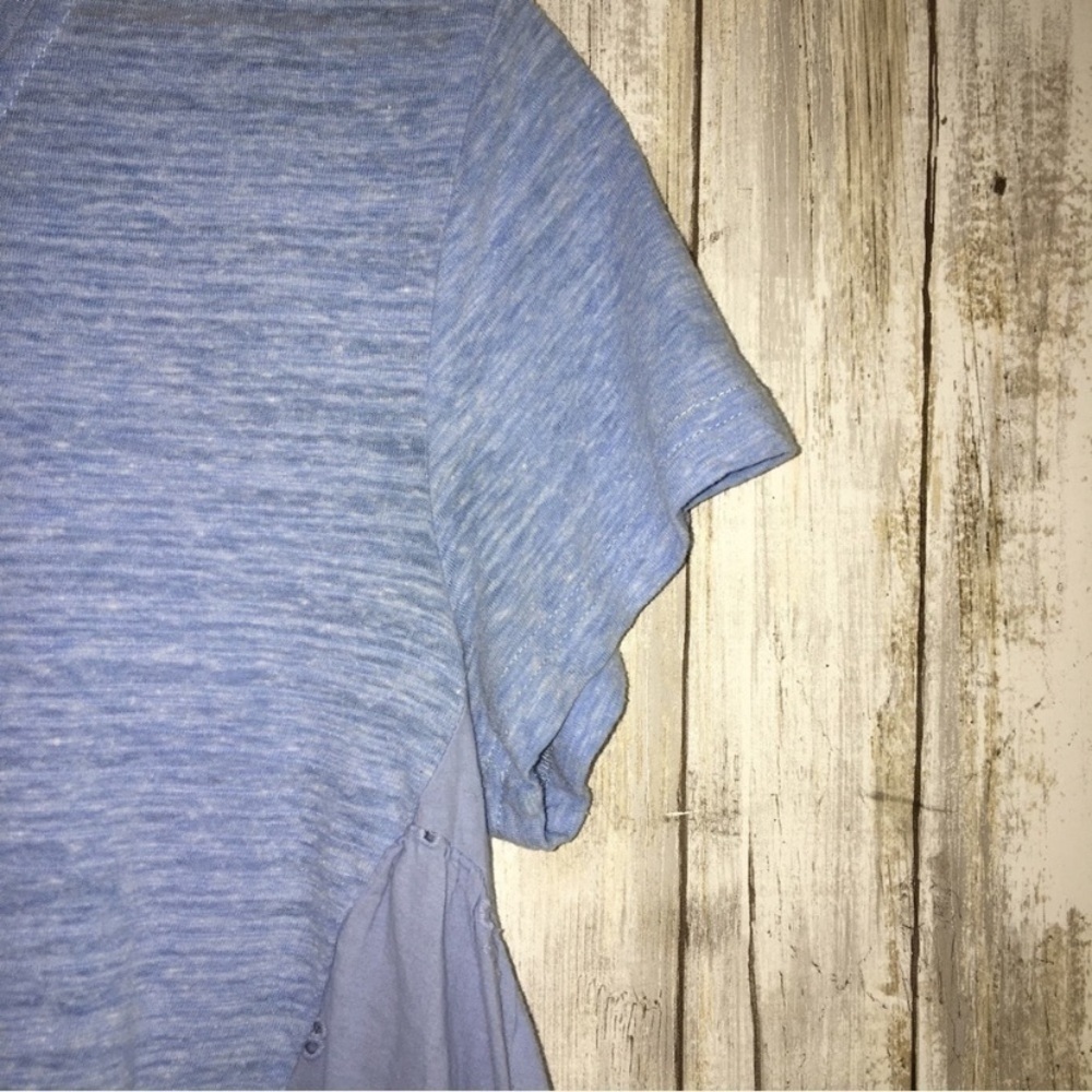 Umgee Blue High Low Blouse - Picture 3 of 4